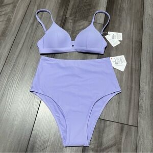 NWT Lululemon Bikini Set, Top (4) Bottoms (6), Lilac Smoke